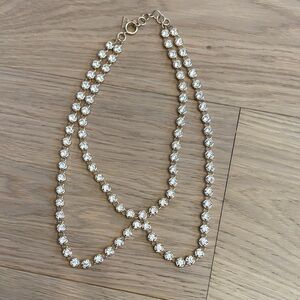Anthropologie Serafina crystal bib necklace